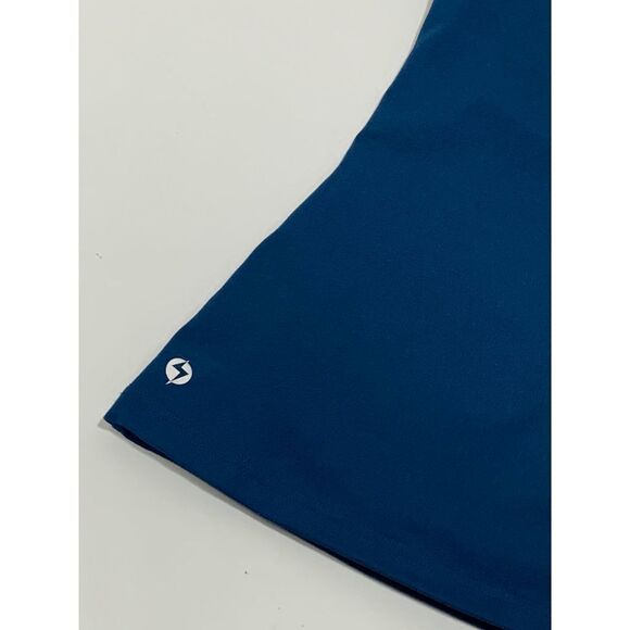 Proflex Women's Mesh Halter Neck Stretch Workout Active Tank Top Blue Size 2 - Picture 3 of 6